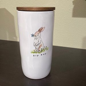 New Rae Dunn Hip Hop bunny Easter canister cellar